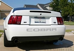 Steeda Mustang Rear Bumper Insert Decal - Silver (94-98 Cobra)
